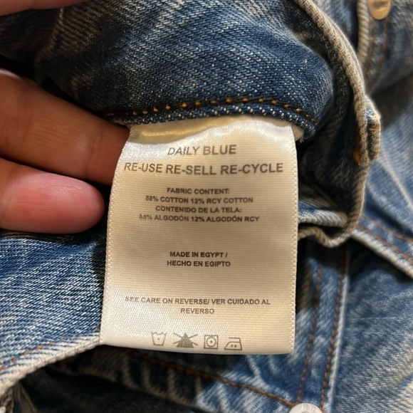 Adriano Goldschmied × Daily Blue HYPE Jeans High Rise Straight Leg Made in USA - Picture 14 of 15